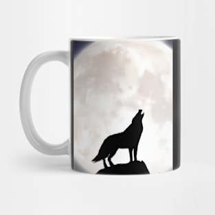 Wolf at Night Mug